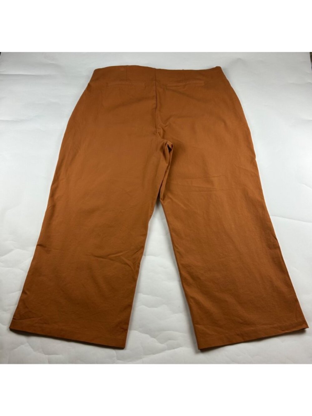 Old Navy Soft Bronze Stretch Canvas High Rise Wide Leg Pixie Pant 3X - Picture 7 of 8